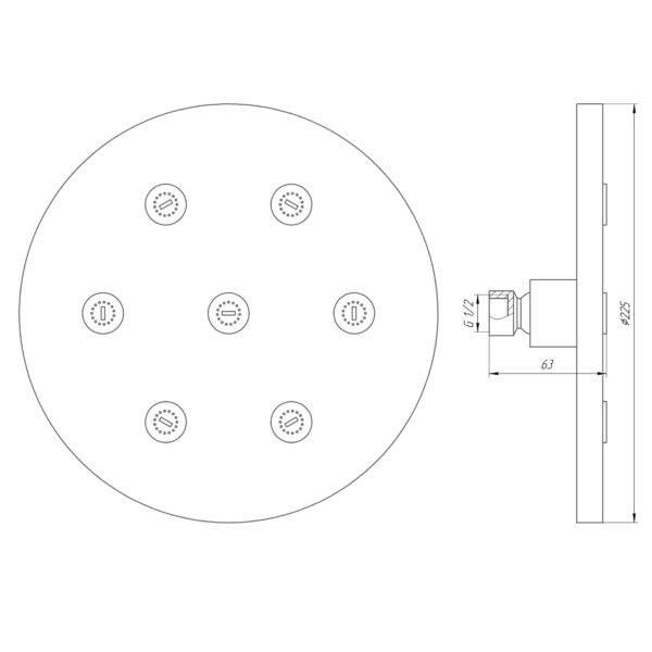 Душова лійка Globus Lux SD08A