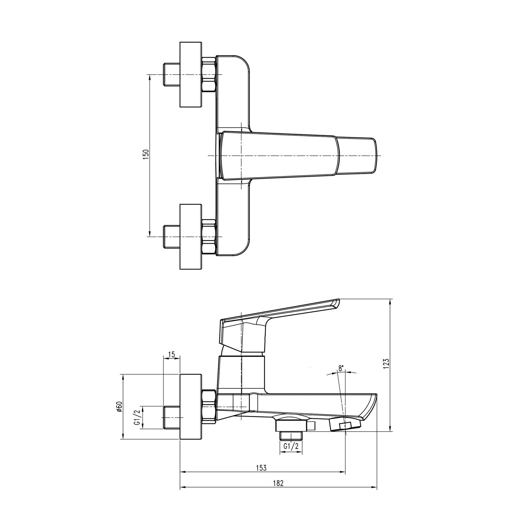 Змішувач для ванни TOPAZ LEXI TL21101A-H57-0 - Image 5