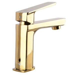 Змішувач для умивальника TOPAZ LEXI TL- 21201-H57-AU cartridge D25 золото PVD - Image 5