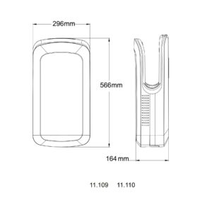 Сушарка для рук HOTEC 11.109 ABS White - Image 5