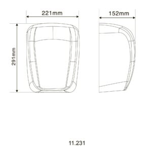 Сушарка для рук HOTEC 11.231 ABS White сенсорна, корпус пластик білий (220В ,1800Вт) - Image 5