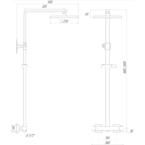 Душова система Globus Lux Termostatic  GLQ-0040T - Image 5