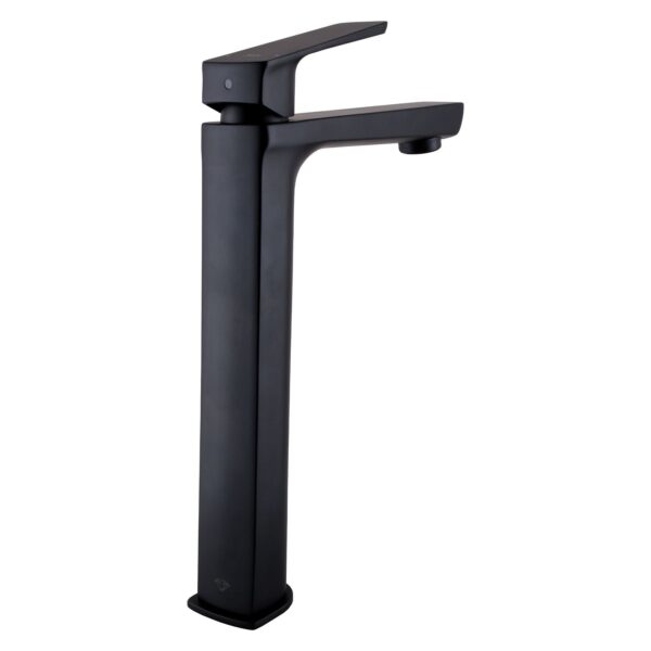 Змішувач для умивальника TOPAZ LEXI TL 21203-H57-BL високий,Чорний мат.,шланги TAQ-M1055,D25