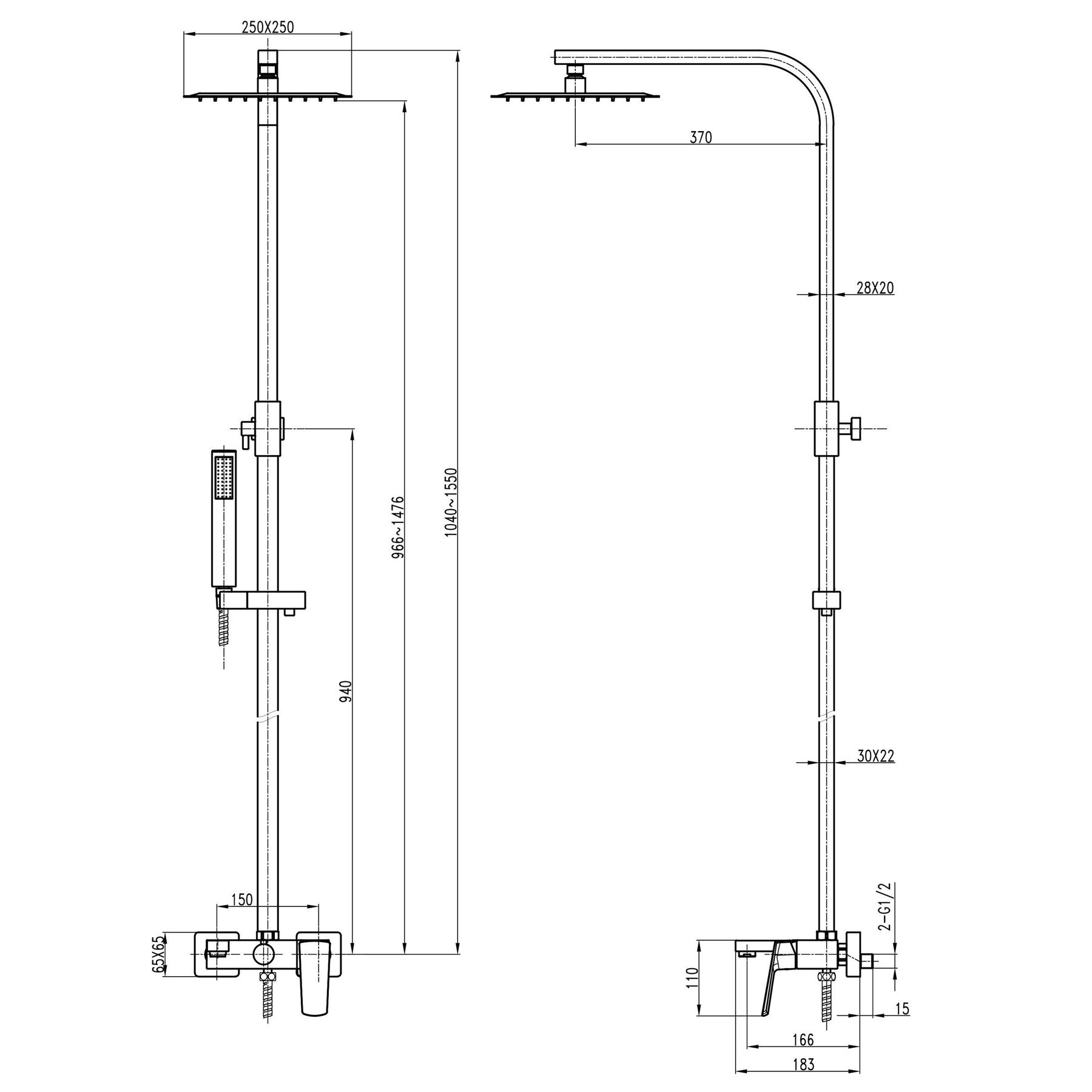 Душова система TOPAZ LEXI TL 21102-H57-00 - Image 5