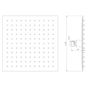 Душова лійка TOPAZ TSQ-250-CR - Image 5