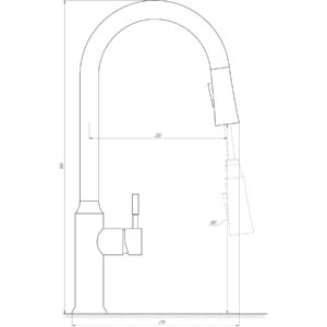 Змішувач для кухні Globus Lux ALPEN SBT1-2033-BB - Image 5