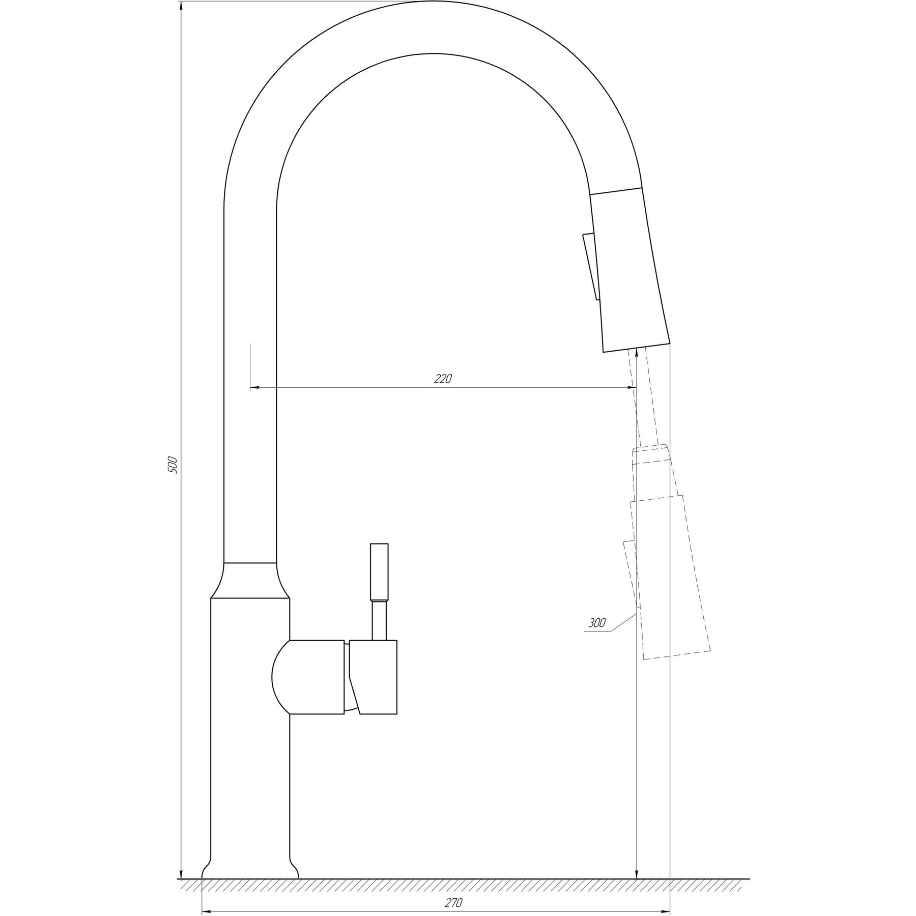 Змішувач для кухні Globus Lux ALPEN SBT1-2033-BB - Image 5