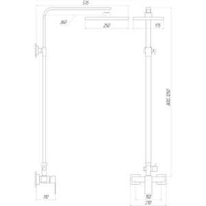 Душова система Globus Lux SICILIA SBQ-SH-125-BB - Image 5