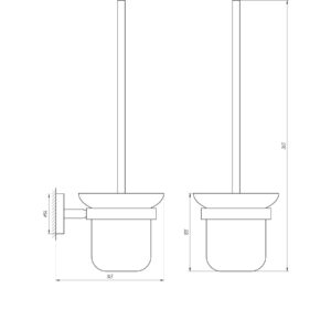 Йоржик настінний Globus Lux BS8429A чорний матовий SUS304 - Image 5