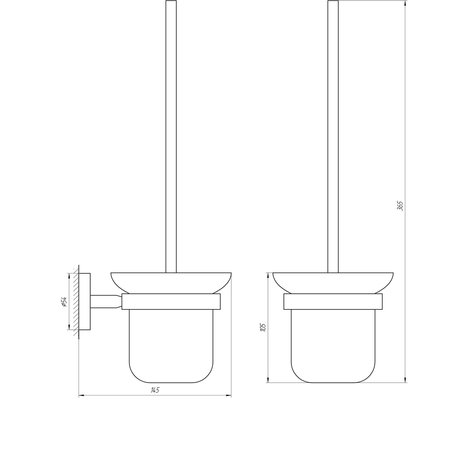 Йоржик настінний Globus Lux BS8429A чорний матовий SUS304 - Image 5