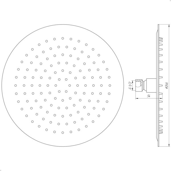 Душова лійка Globus Lux ST-0250-R-BB