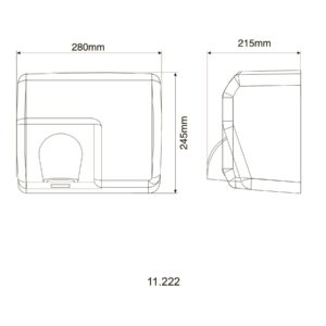 Сушарка для рук HOTEC 11.222 Stainless Steel - Image 5
