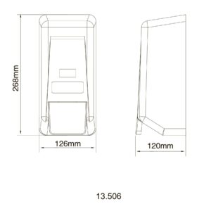 Дозатор рідкого мила HOTEC 13.506 ABS White пластик 1000мл - Image 5