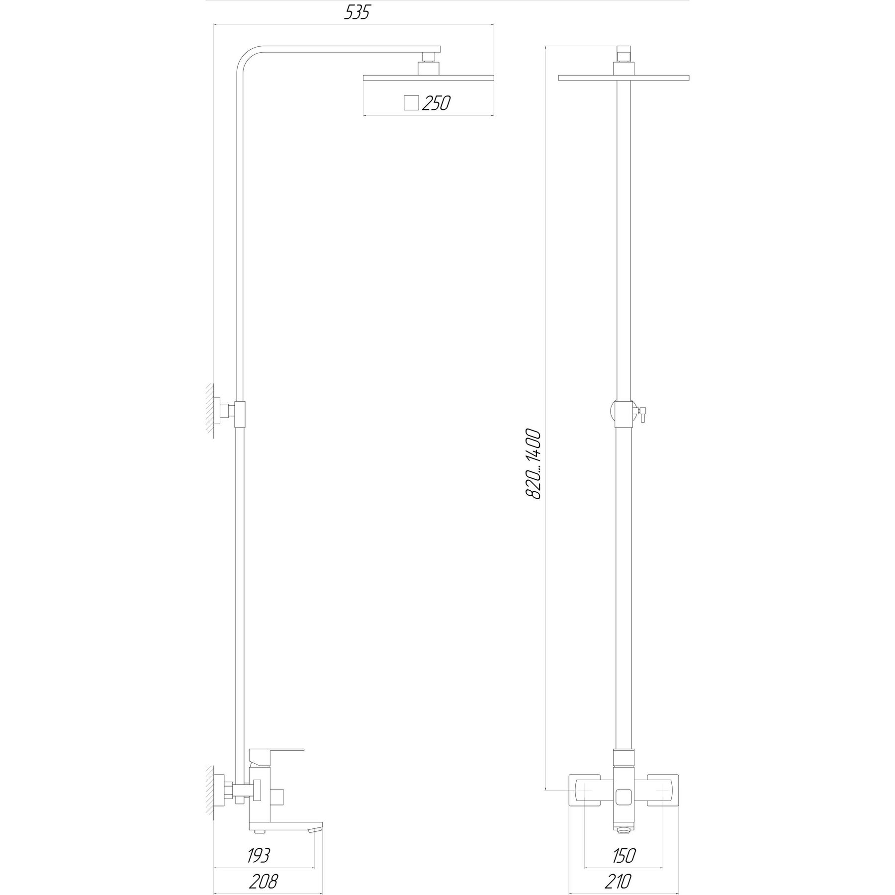 Душова система Globus Lux SICILIA VAN-SBQ-SH-02-304 - Image 5