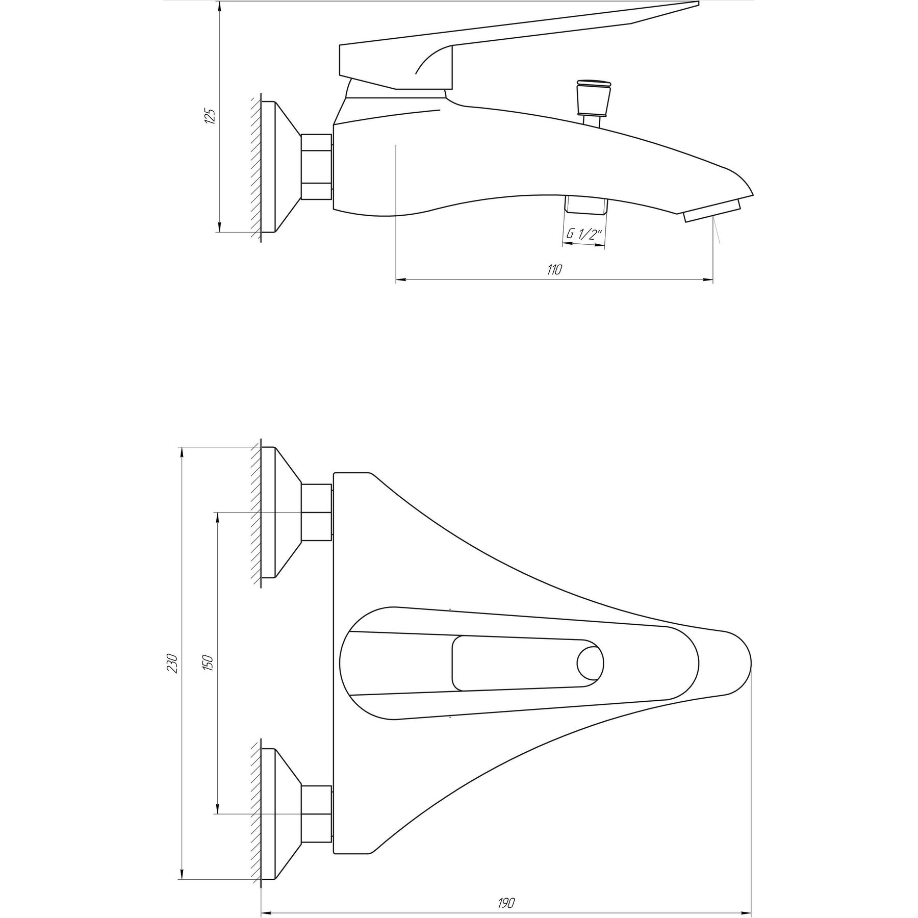 Змішувач для ванної CRISTAL Favorit GNFF-102 - Image 5