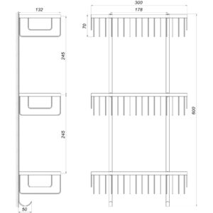 Полиця потрійна Globus Lux SQ9477 - Image 5