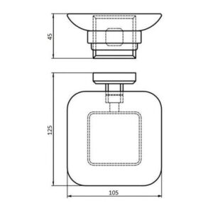 Мильниця одинарна Globus Lux BQ9408 чорна матова SUS304 - Image 5