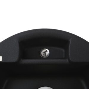 Гранітна мийка Globus Lux  GURON чорний металік 480мм-А0001 - Image 5