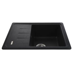 Гранітна мийка Globus Lux MONO графіт 620х435мм-А0001 - Image 5