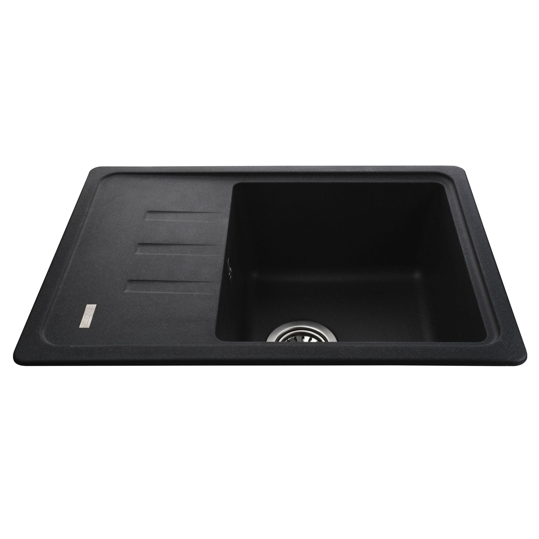 Гранітна мийка Globus Lux MONO графіт 620х435мм-А0001 - Image 5