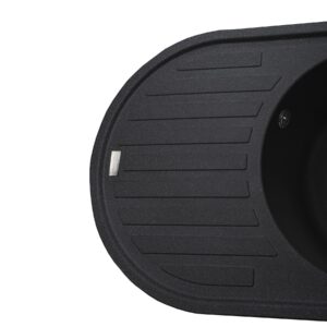 Гранітна мийка Globus Lux OHARA графіт 770х500мм-А0001 - Image 5