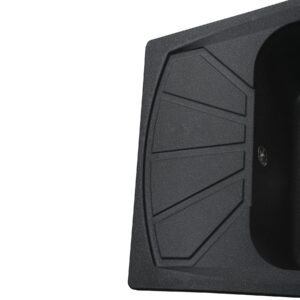 Гранітна мийка Globus Lux TANA графіт 610 х 500 мм-А0001 - Image 5