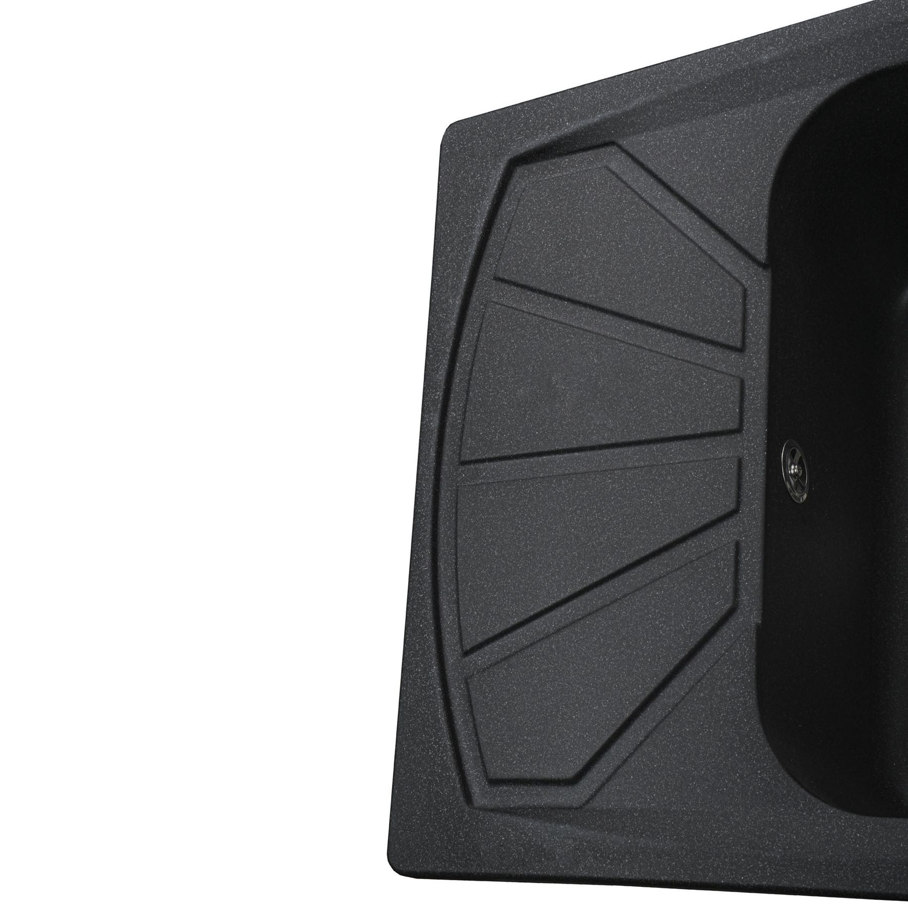 Гранітна мийка Globus Lux TANA графіт 610 х 500 мм-А0001 - Image 5