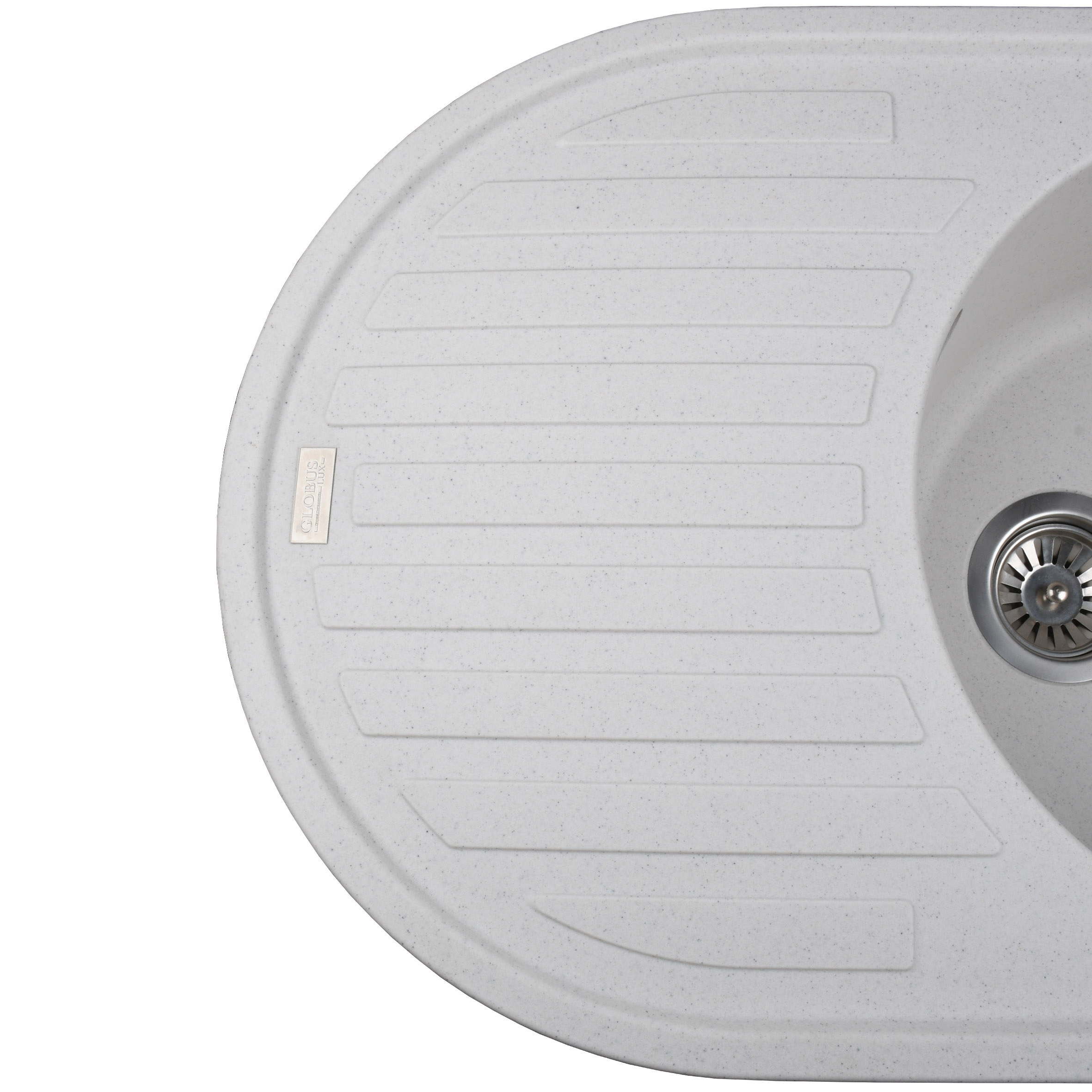 Гранітна мийка Globus Lux OHARA перлина 770х500мм - Image 5