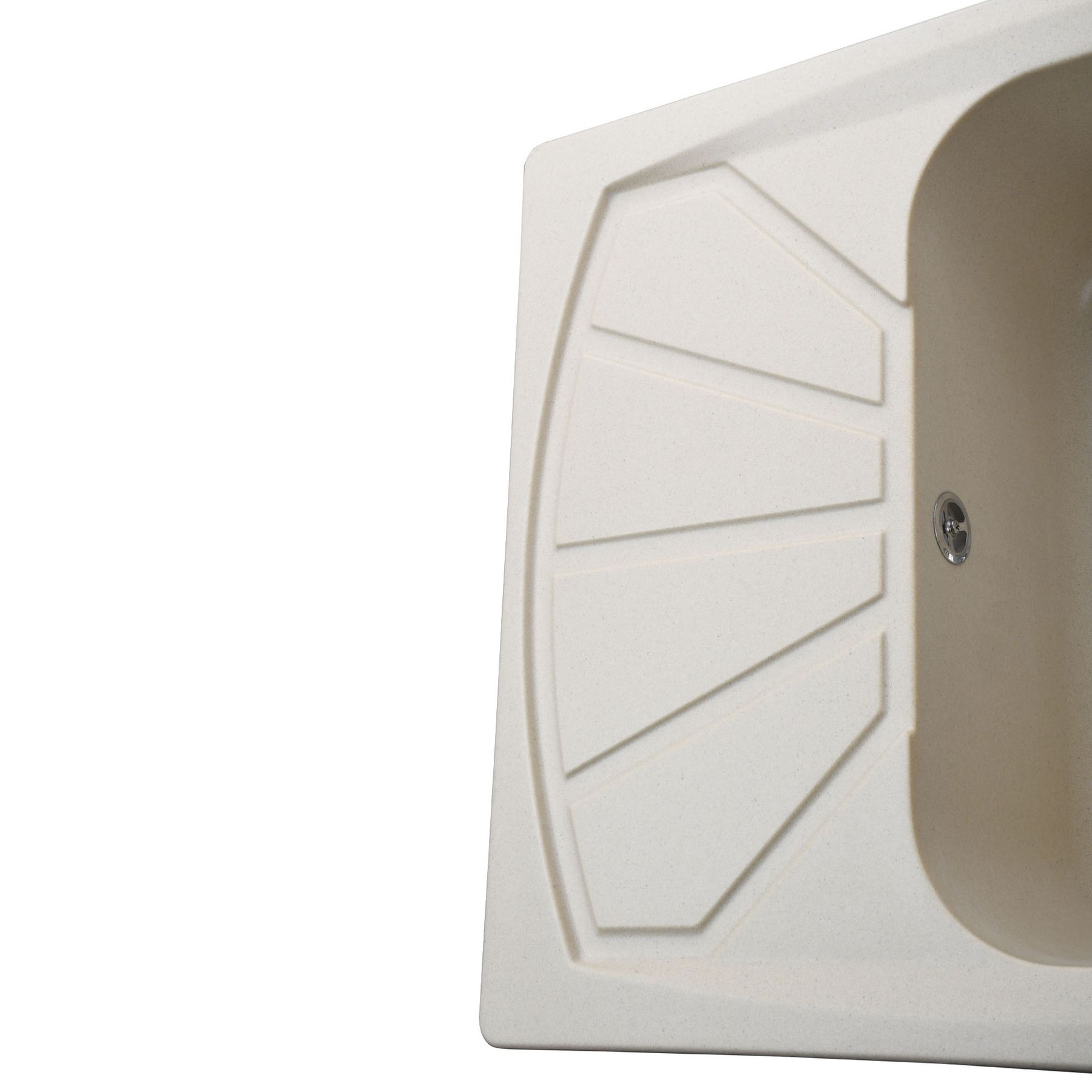 Гранітна мийка Globus Lux TANA слонова кiстка 610 х 500мм - Image 5