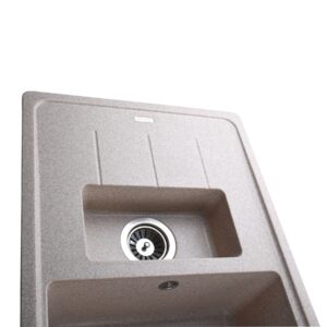 Гранітна мийка Globus Lux IZEO мигдаль780x500мм-А0008 - Image 5