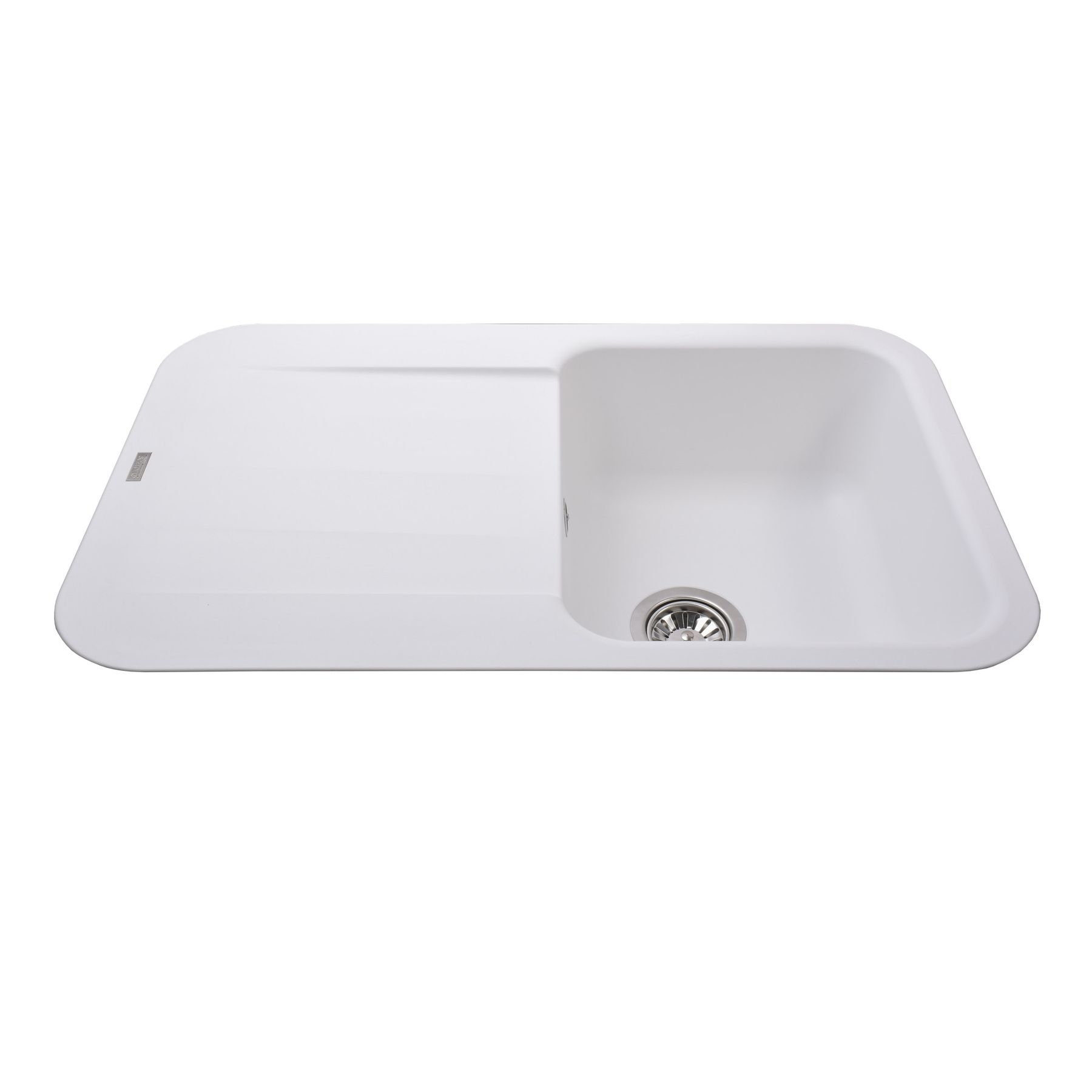 Гранітна мийка Globus Lux OBER білий 780х500мм-А0007 - Image 5