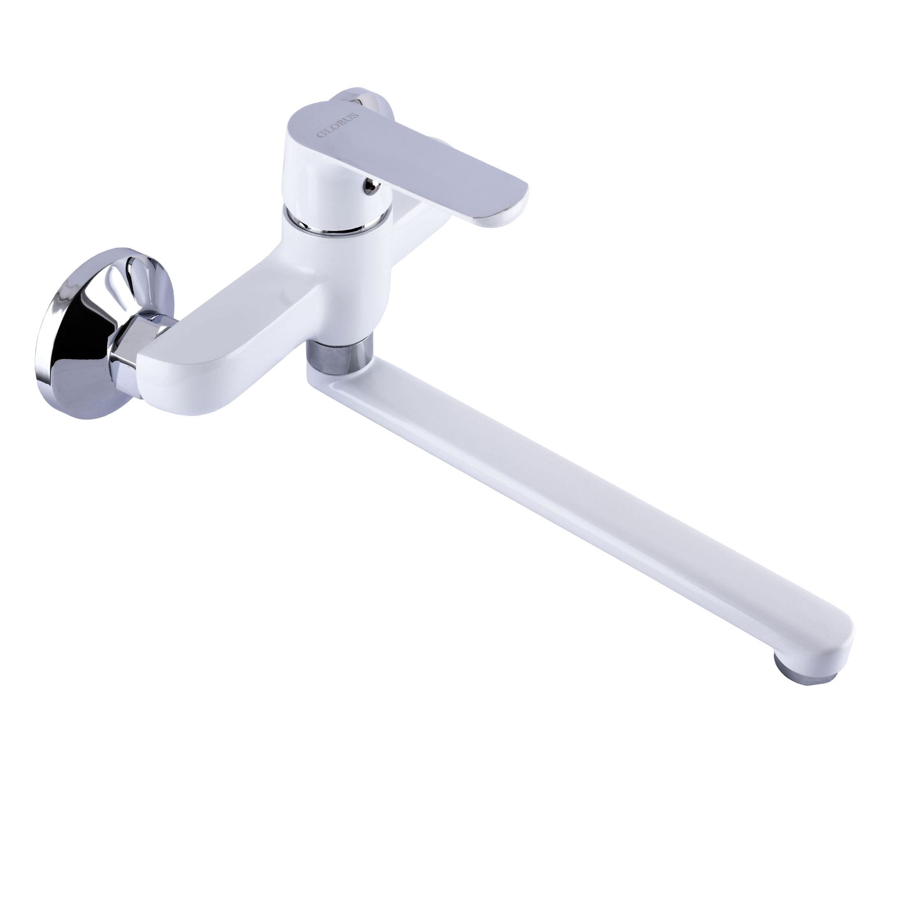 Змішувач для кухні зі стіни Globus Lux Laguna GLA-0104-7-WHITE - Image 5