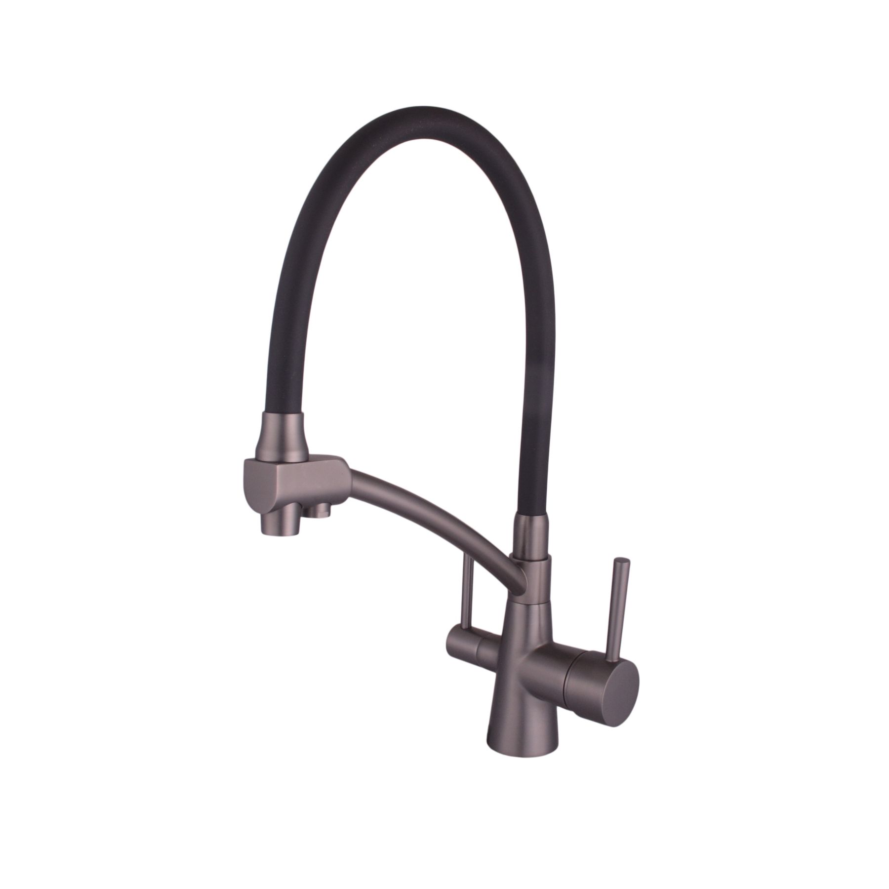 Змішувач для кухні під осмос Globus Lux LAZER GLLR-0700-11-GRAPHITE - Image 5