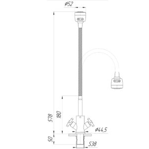 Змішувач для кухні Globus Lux DUKAT SD4-G203S - Image 5