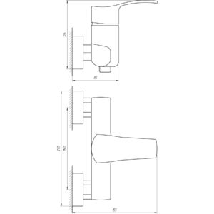 Змішувач для душу Globus Lux QUEENSLAND GLQU-0105 - Image 5