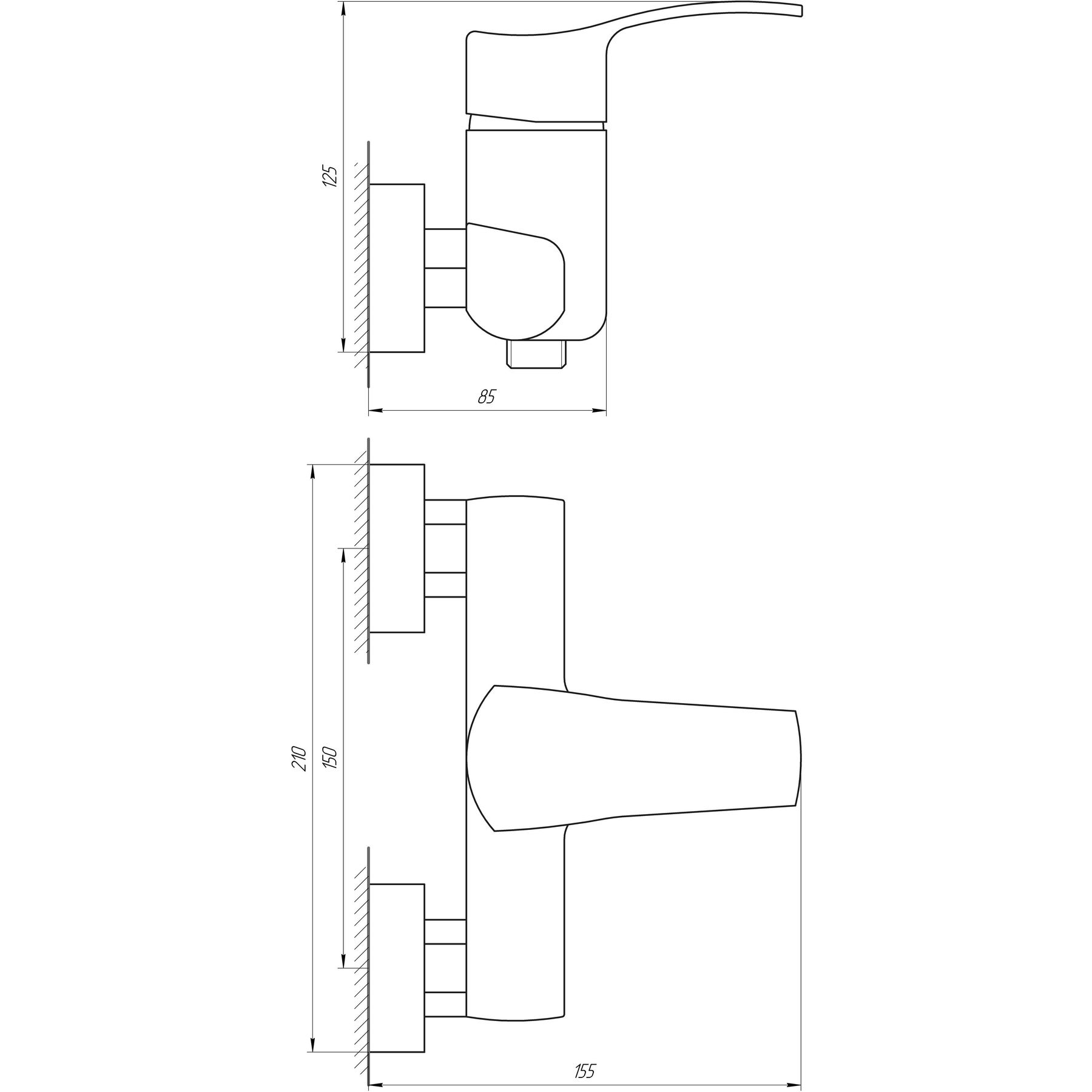 Змішувач для душу Globus Lux QUEENSLAND GLQU-0105 - Image 5
