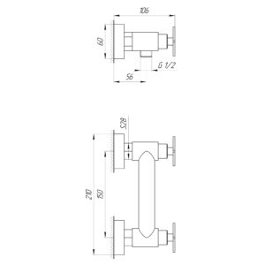 Змішувач для душу Globus Lux DUKAT-8 SD8-105 - Image 5