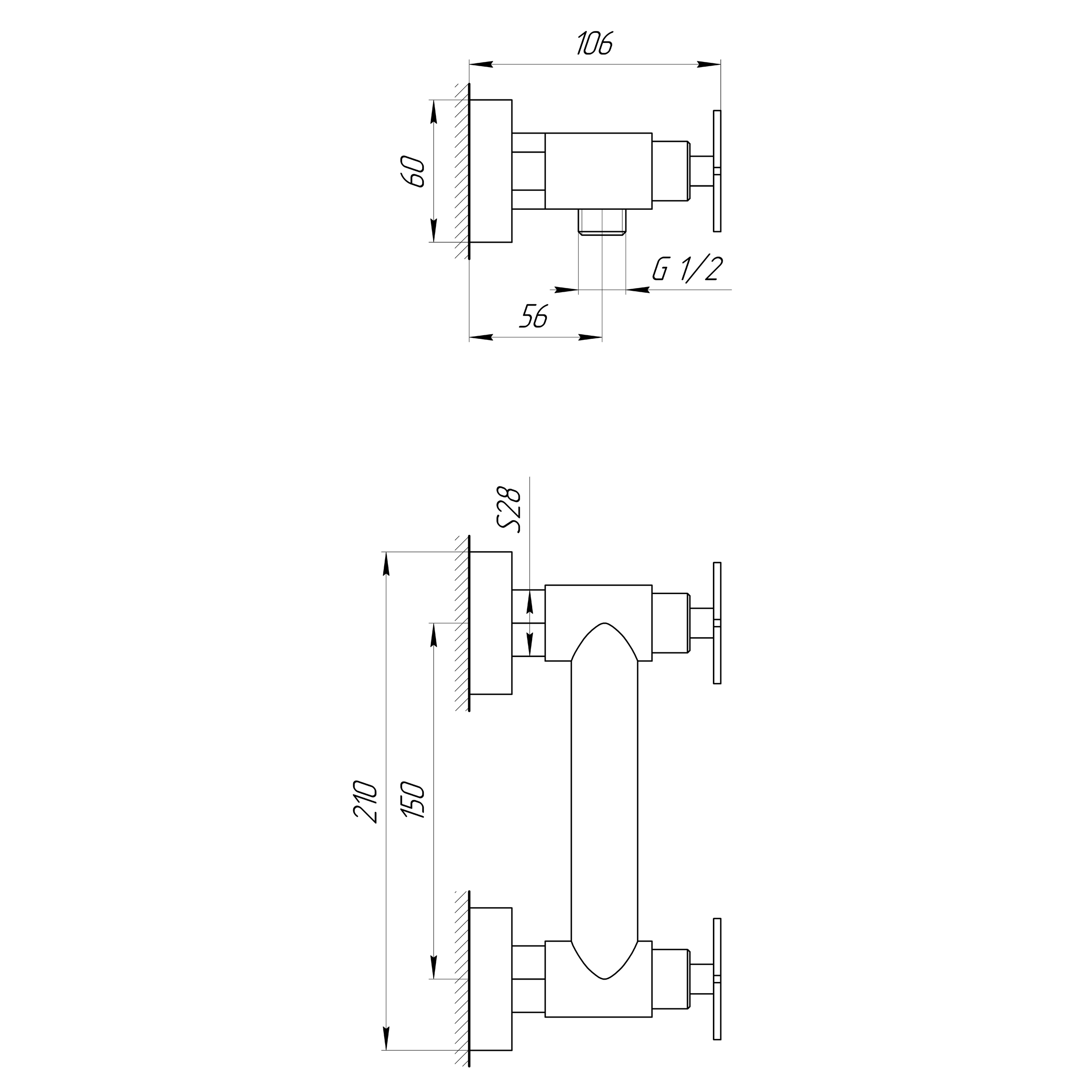 Змішувач для душу Globus Lux DUKAT-8 SD8-105 - Image 5
