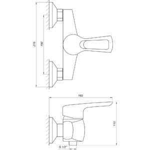 Змішувач для душу Globus Lux SEVA GLSV-0105 - Image 5