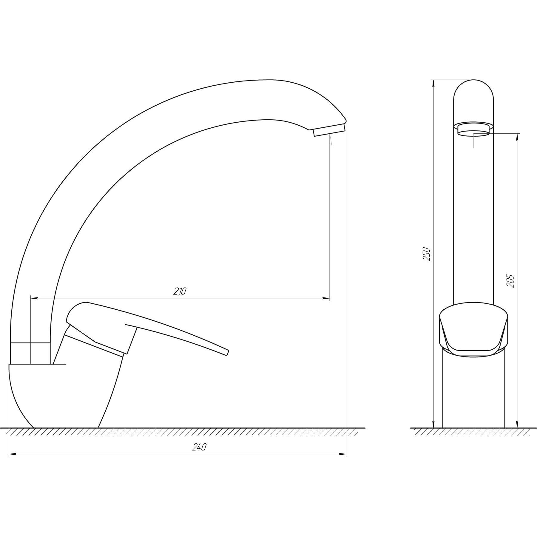 Змішувач для кухні Globus Lux Koln GLK-0203S - Image 6