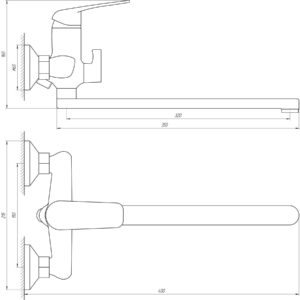 Змішувач для ванни Globus Lux Koln GLK-0208 - Image 6