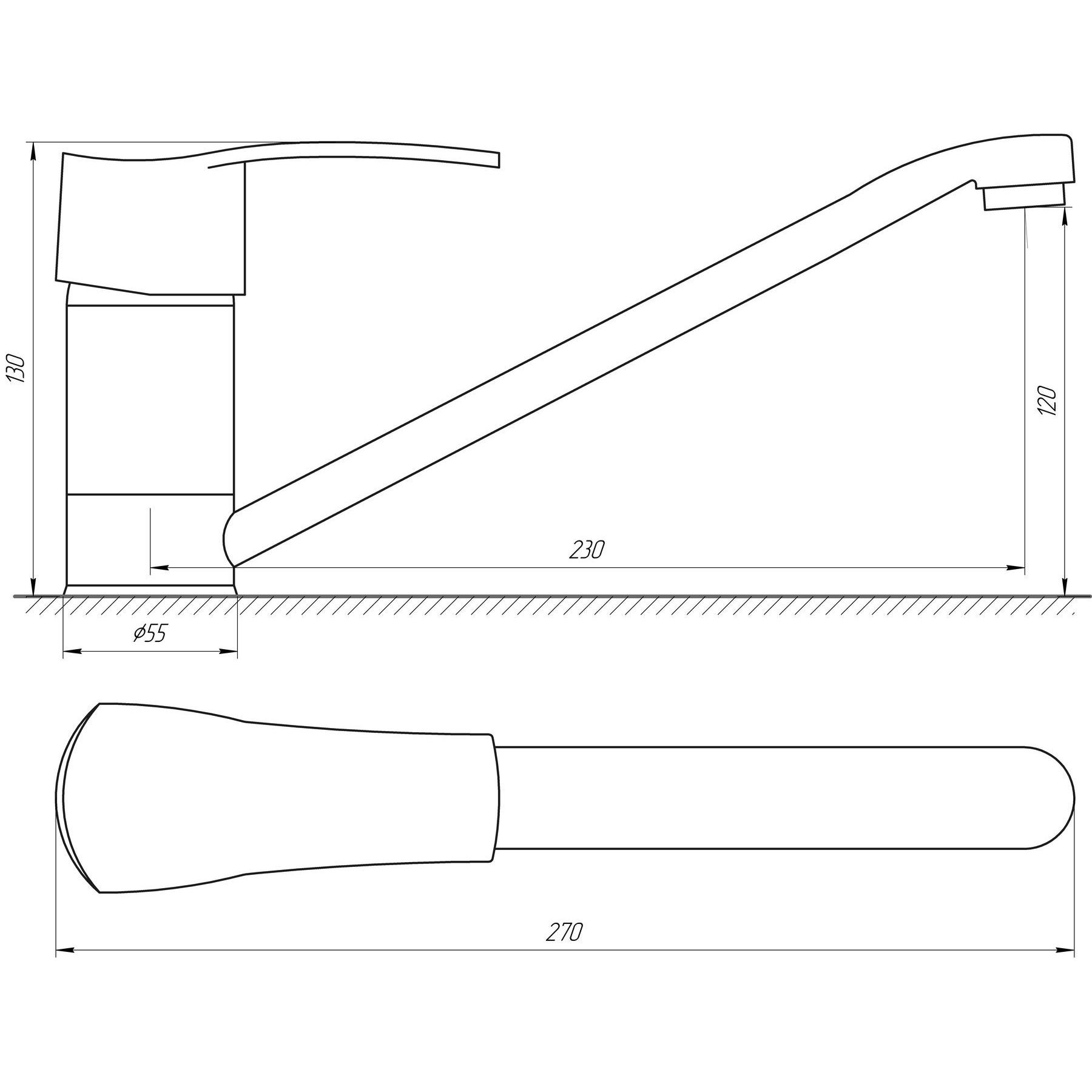 Змішувач для кухні Globus Lux QUEENSLAND GLQU-0203 - Image 6