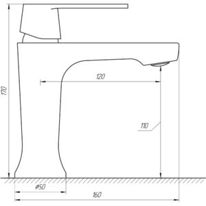 Змішувач для умивальника Globus Lux Laguna GLA-0401 - Image 6