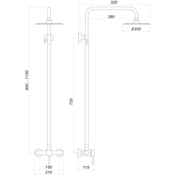 Душова система Globus Lux ALPEN S-SH-005