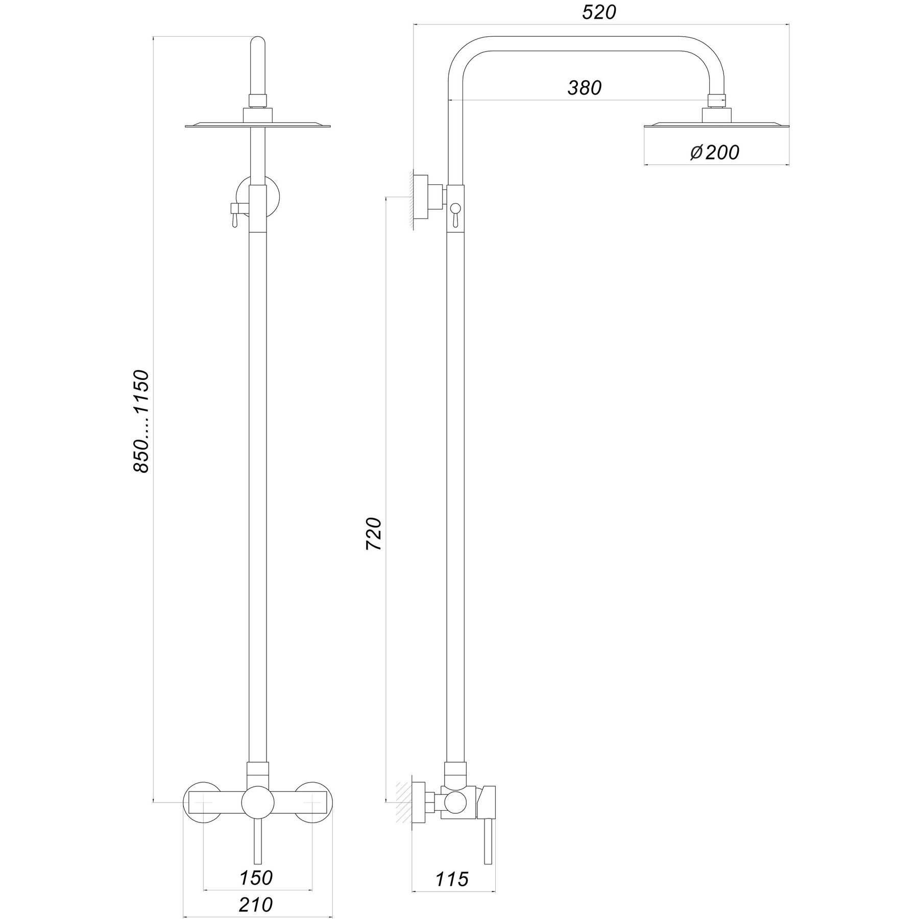 Душова система Globus Lux ALPEN S-SH-005 - Image 6