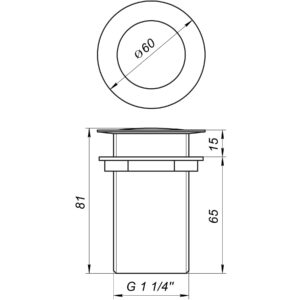 Донний клапан Globus Lux HG-053B (Click-clack) - Image 6