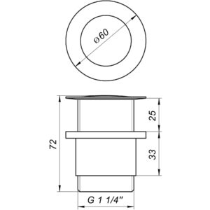 Донний клапан Globus Lux HG-041B (Click-clack) - Image 6