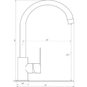 Змішувач для кухні TOPAZ BARTS TB 07403-H36-W - Image 6