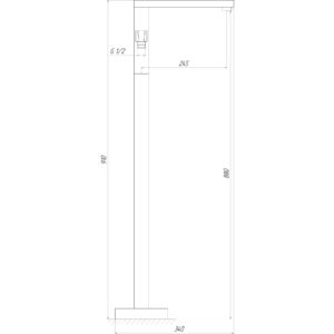 Змішувач для ванни TOPAZ ODISS TO 18113-H66-BL - Image 6