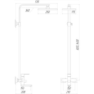Душова система Globus Lux SICILIA VAN-SBQ-SH-04-BB - Image 6